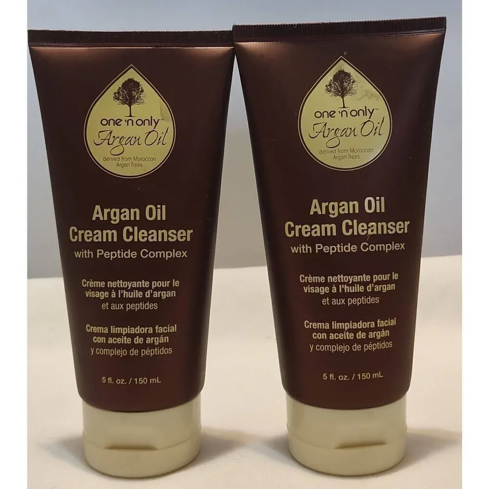 Lot of 2 One'n Only Argan Oil Cream Cleanser, 5 Oz each